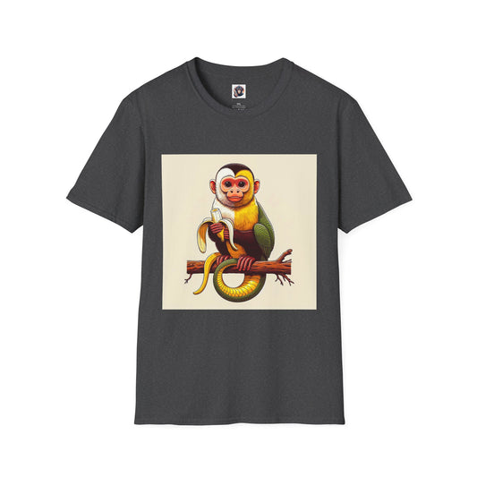 Capuchin Monkey T-Shirt Printify XS Dark Heather 