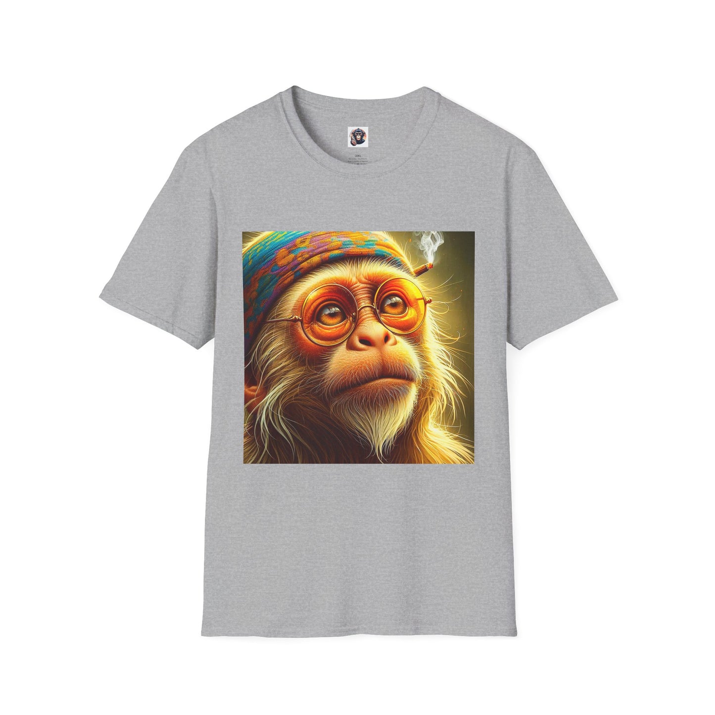 Capuchin Monkey T-Shirt Printify XS Sport Grey 